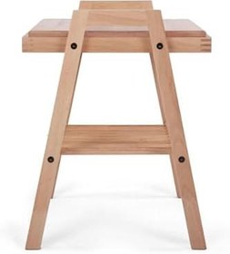 Resim Modern İskandinav Tarzı Masif Kayın Ahşap Yan Sehpa 