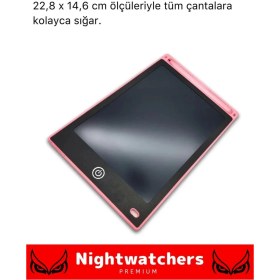 Resim Night Watchers Premium LCD Ekranlı Kalemli Dijital Çizim Tableti Yazı Tahtası Boyama Resim Akıllı Tablet 12 Inc 