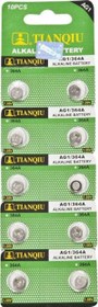 Resim TIANQIU AG1 LR621/364 Alkalin 10'lu Düğme Pil 