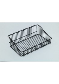 Resim Güçlü Yapıştırma 8 Li Askı Rayı (55 cm) + 20x30 Ferforje Sepet 