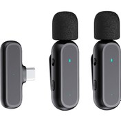 Resim Ximistore9 Siyah K61 İki Mikrofonlu Kablosuz Set - 20m Uzaklıkta Ses Kaydı, Gürültü Azaltma, Type-c Uyumlu Ve Şarj Kutusu İle 
