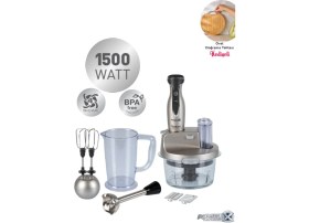 Resim Tefal Activflow Expert 4 Bıçaklı 1500W Güç 1,5 Litre Cam Hazneli Blendır & Doğrayıcı Mutfak Robotu 