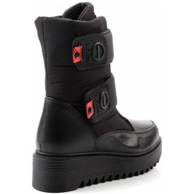 Resim Siyah Hakiki Deri Kadın Bot & Bootie K02724986303 Siyah 