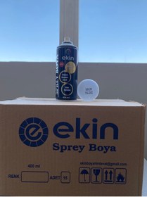 Resim Ekin 400 ml Krom Yaldız 15'li Koli Sprey Boya 