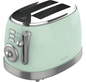 Resim Cecotec Toast Taste 800 Vintage Light Green Retro Ekmek Kızartma Makinesi 