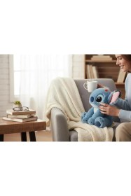 Resim Nivora Stitch Peluş 30 cm Çiçek Aksesuarlı Tüylü Yumuşak Oyuncak Uyku Arkadaşı 