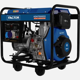 Resim Factor KDK7500CE Dizel Jeneratör 6,9 kWA Monofaze 230V 
