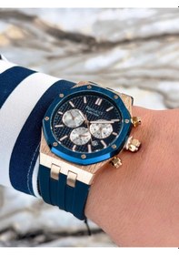 Resim Ferrucci Zmfer077 Mavi Erkek Kol Saati + Bileklik 