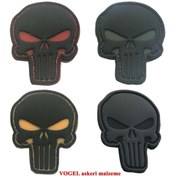 Resim SİNGLE SWORD Askeri Renkli Kurukafa Kabartmalı 3d Silikon Arma Yeşil (haki) 