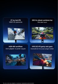 Resim Xiaomi Gaming Monitor G27i 2026 27″ 200Hz 1ms FHD Fast IPS (Xiaomi Türkiye Garantili) 