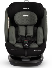 Resim Kraft Move I-Size Oto Koltuğu 0-36 kg (40-150 Cm) - Siyah - Siyah-Yeşil / Standart 
