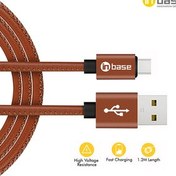 Resim Inbase Ultra Tough Leather IB-1370 1.2 MeterUSB-C to USB-A Cable, Brown 