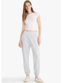 Resim Defacto Beli Lastikli Jogger Eşofman Altı X5391az25wngr256 Gri 