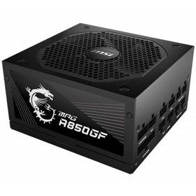 Resim MSI 850w 80 Gold Mpg A850gf Tam Modüler Power Supply Pcıe 5.0 