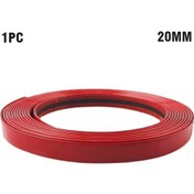 Resim 3m/5m Araba Tampon Kırmızı Dekorasyon Şerit Araba Kapı Ve Pencere Koruma Şerit Araba Red20mm 3m 1 Piece Set 