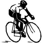Resim Bisiklet Yarışçısı Sticker Oto-motor-laptop-duvar-dekor 20 X 22 Cm 