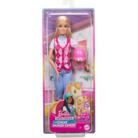 Resim MCM Group HXJ38 Barbie Binici Bebek - Malibu -Barbie Mysteries: The Great Horse Chase 