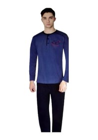 Resim Aysu 2008 Erkek Uzun Kol Pijama Takımı Penye Pijama Takımı 