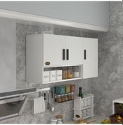 Resim Kenzlife Hazır Mutfak Mirena22 Byz 060 120 22 Mutfak Banyo Dolabı Kapaklı Raflı 
