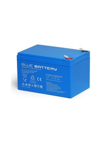 Resim Blue Battery 12 Volt 12 Amper Bakımsız Kuru Akü Ups Aküsü 