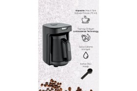 Resim Fakir Kaave Mono Türk Kahvesi Makinesi Siyah 