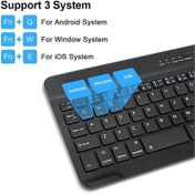 Resim Novahub 3 Sistemli Çok Dilli Kablosuz Bluetooth Klavye Ve Fare Takımı - Tablet Ve Laptop Uyumlu, Hafif Ve Taşınabilir Diğer 