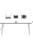 Resim Vivense Lando Çok Amaçlı Laptop ve Tablet Sehpası, Çam, 80X40X27 