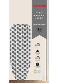 Resim Gercella Lotus 54x140 M Size Ütü Masası Kılıfı Bezi Örtüsü Ütü Masası Ve Aksesuarı Yedek Parça Açık Gri 