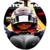 Resim Max Verstappen - Formula 1 Bilek Destekli Mousepad Model - 2 Oval 