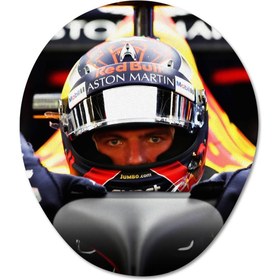 Resim Max Verstappen - Formula 1 Bilek Destekli Mousepad Model - 2 Oval 