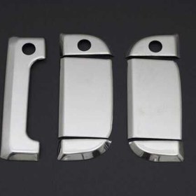 Resim OMSA VW T4 Caravelle Krom Kapı Kolu 3 Kapı 7 Parça 1990-2003 Arası 