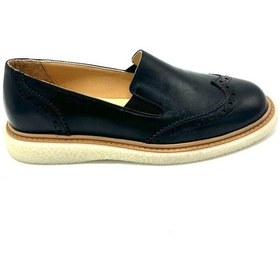 Resim Siyah Strada Hakiki Deri Kadın Loafer Ayakkabı Siyah 