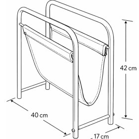 Resim Todek Home Terra Dekoratif Metal Dergilik Gazetelik - Deri Detaylı Modern Ofis Salon Düzenleyici 