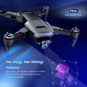 Resim S85 Free Pro – 2 Batarya, 40 Dakika Uçuş, 1080P Çift Esc Kamera, Fırçasız Motorlu Drone 