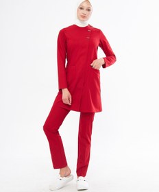 Resim Genel Markalar Elegance Kadın Tesettür Takım - Kırmızı 