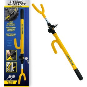 Resim Goodyear Direksiyon Kilidi Ayarlanabilir, Hırsızlığa Karşı Yüksek Güvenlikli Çelik Kilit 