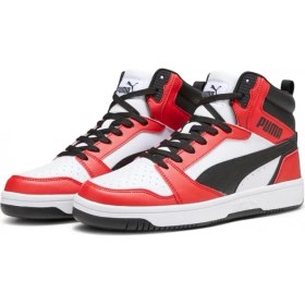 Resim Puma 392326 04 Rebound V6 Beyaz-Kırmızı-Siyah Erkek Basketbol Aya 
