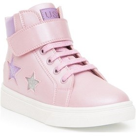 Resim U.S. Polo Assn. Kız Çocuk Toz Pembe Yıldız Desenli Bilek Boy Ayakkabı 50315545-VR034 