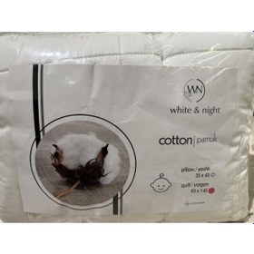 Resim White & Night %100 Pamuk 95x145 Bebek Yorganı 