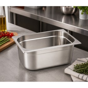 Resim Natsan Paslanmaz Çelik Gastronom/gastronorm Küvet Gn 1/2-150 (32,5 X 26,5 X 15 CM) 