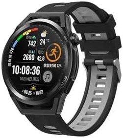 Resim CONSTRAIN Huawei GT2 42mm KRD, 55 İle Uyumlu Zore Kordon, Siyah, Gri 