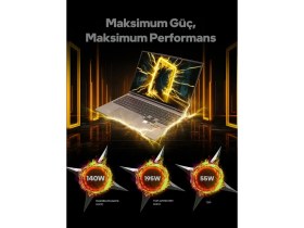 Resim Game Garaj Slayer R9T-5070Ti C1 AMD Ryzen 9 9955HX 16" 32 GB RAM 1 TB SSD RTX5070Ti QHD IPS 300Hz FreeDOS Gaming Laptop-Çanta 