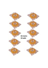 Resim 33 Metre Şeffaf Selefon Bant 10 Adet 