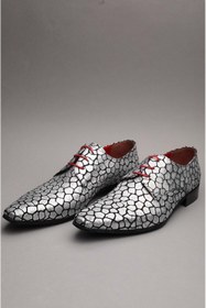 Resim Gondol Erkek Hakiki Deri Sivri Burun Özel Deri Tasarımlı Kundura Tz.610 