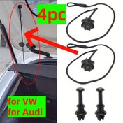 Resim 4 adet Araba Sarma Raf İpi Kapağı Arka Bagaj Asma İpi Tokası Kayışı VW Golf MK6 MK5 GTI R20 için Uygun Audi A3 8P8V 2003 - 2020 Q2 Q3 F3 Q5 8R ibiza Seat Bagaj Yük Sarma Raf İpi Klips Tutucu Pivot Asma İpi 