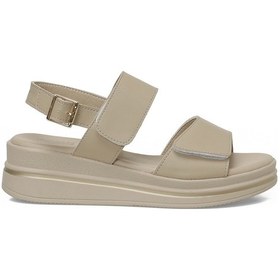 Resim Polaris 325623.z 5fx Bej Kadın Dolgu Topuk Sandalet 000000000102005963 Bej 