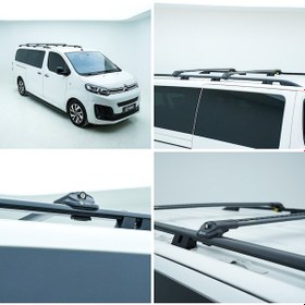 Resim Turtle Ford Connect 2002-2012 / Kısa Şasi Arası Uyumlu Tavan Çıtası Crown Siyah Siyah 