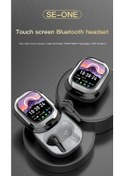 Resim Siyah Oppo Find N5 İçin Find X8s Reno13 Pro Tws Akıllı Tam Renkli Dokunmatik Ekran Kaydırıcı Tasarım Kulaklık Kablosuz Bluetooth Gürültü Kulaklık 