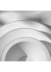 Resim Nehir Siena Platin Majestic 57 Parça Porselen Yemek Takımı 