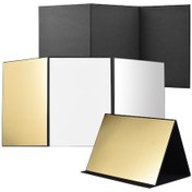 Resim Samdoo Fotoğraf Ve Video Çekimleri İçin 3'lü Katlanabilir Karton Reflektör - Siyah, Gümüş, Altın Ve Beyaz Renk Seçenekleri 